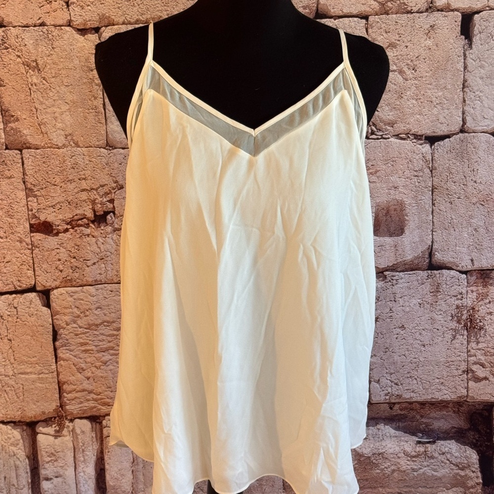 1. State Elegant Cream Spaghetti Strap Top